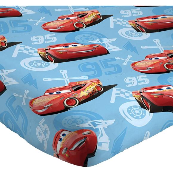NEW Jay Franco Disney  Lightning McQueen Full Double Size Sheet Set Cars 4 Piece - Picture 2 of 5